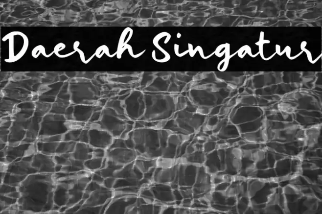 Daerah Singatur Example 1