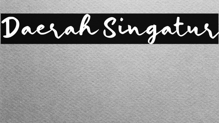 Daerah Singatur Example 2