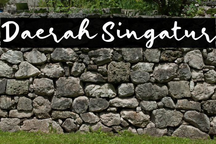 Daerah Singatur Example 3