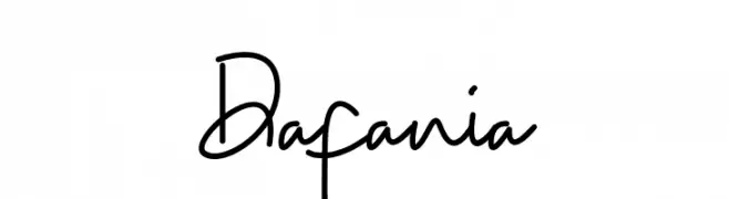 Dafania  免费字体下载