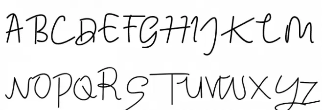 Dafania 字体 大写