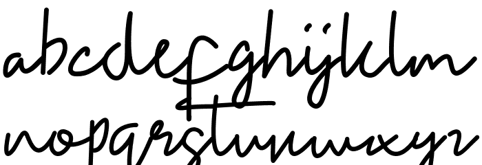 Dafania Font LOWERCASE