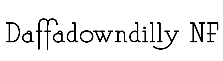 Daffadowndilly NF  Frei Schriftart Herunterladen