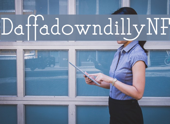 DaffadowndillyNF Font examples