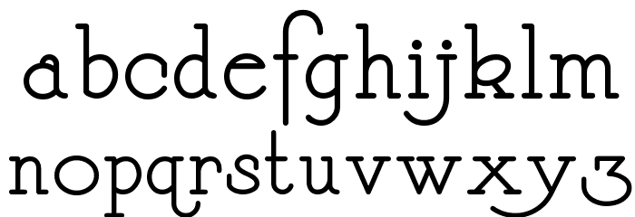 DaffadowndillyNF Font LOWERCASE