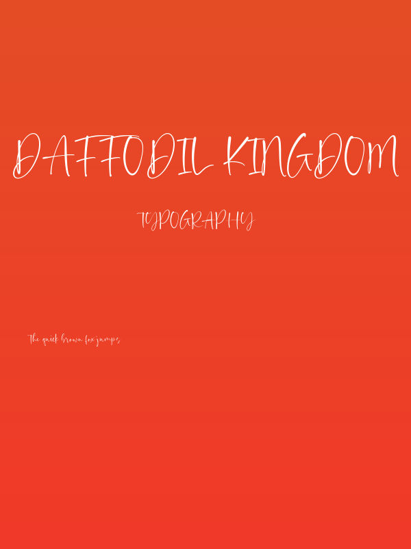 Daffodil Kingdom Poster