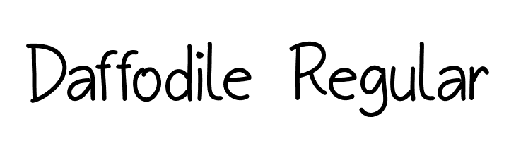 Daffodile Regular  フリーフォントのダウンロード