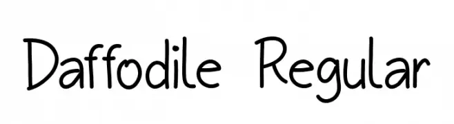 Daffodile Regular  font caratteri gratis