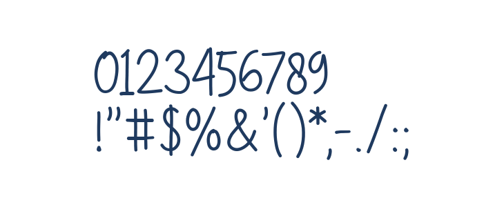 Daffodile Regular Other Characters