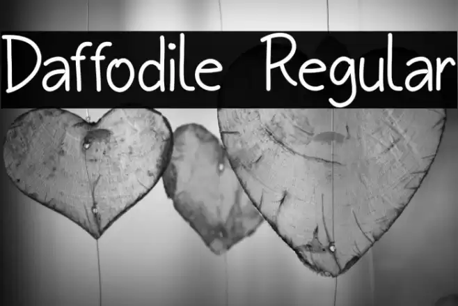 Daffodile Regular Font examples