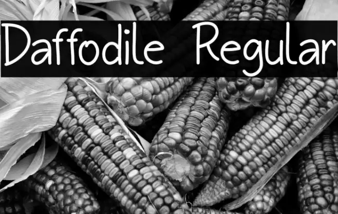 Daffodile Regular Font examples