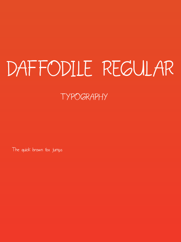 Daffodile Regular Poster