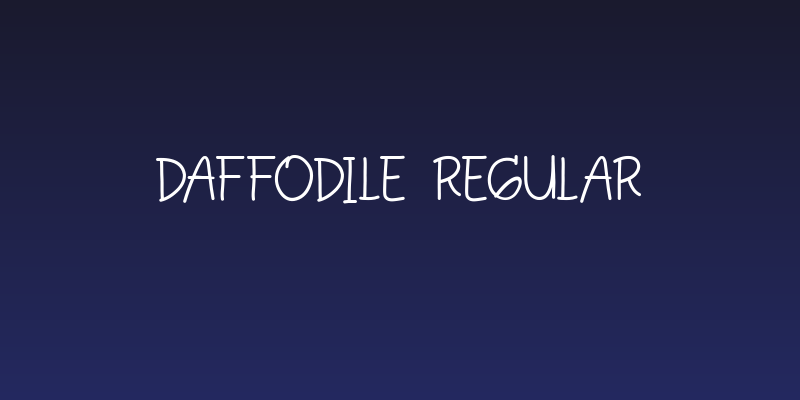 Daffodile Regular Social Header