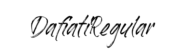 Dafiati Regular  免费字体下载
