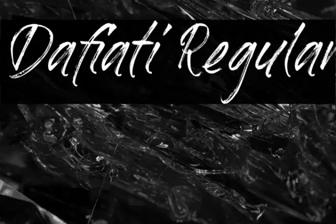 Dafiati Regular Font examples
