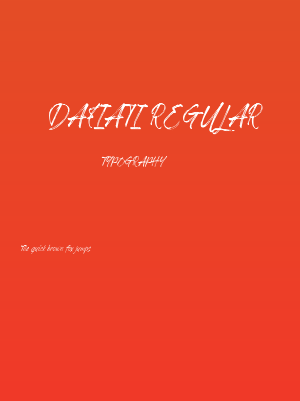 Dafiati Regular Poster