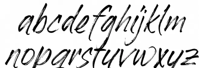 Dafiati Regular 字体 小写