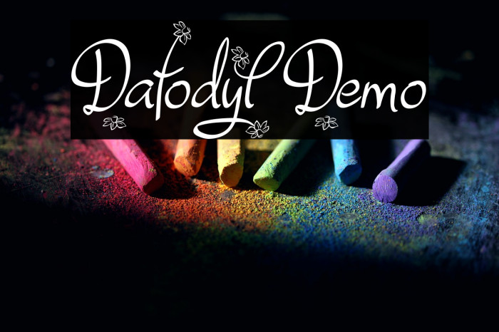 Dafodyl Demo Example 1