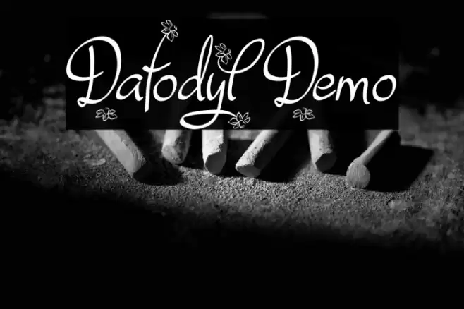 Dafodyl Demo Font examples