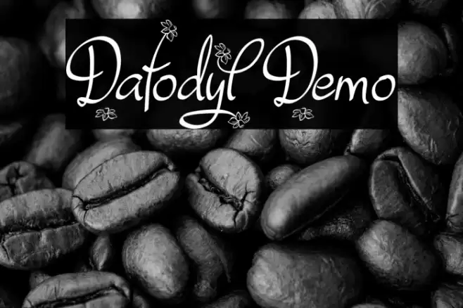 Dafodyl Demo Font examples