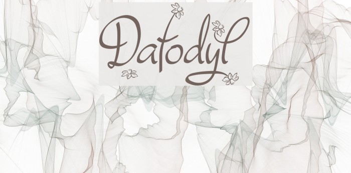 Dafodyl Font examples