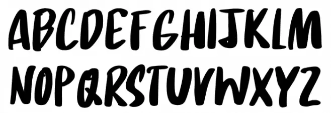 Daft Script DEMO Regular Schriftart Groß