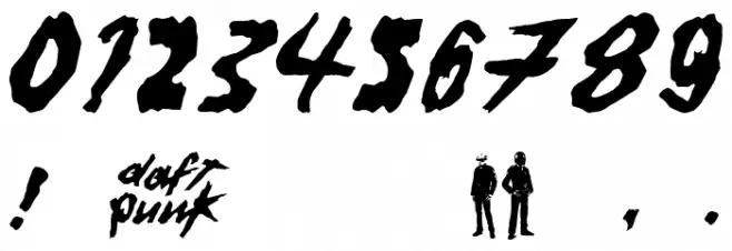 Dafter Harder Better Stronger © by Duncan Wick Font OTHER CHARS