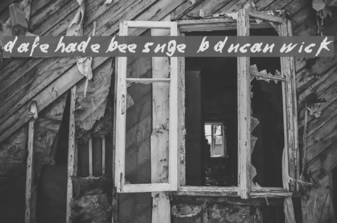 Dafter Harder Better Stronger © by Duncan Wick Font examples