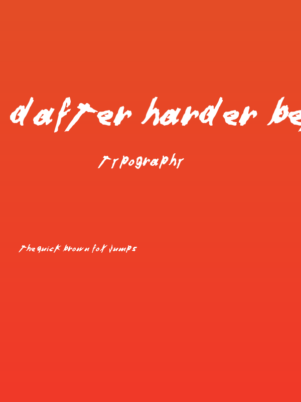 Dafter Harder Better Stronger © by Duncan Wick Poster
