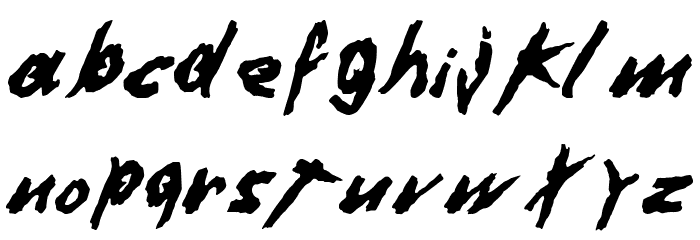 Dafter Harder Better Stronger © by Duncan Wick Font LOWERCASE