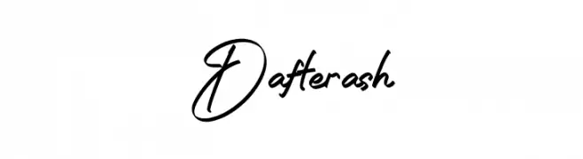 Dafterash  Frei Schriftart Herunterladen