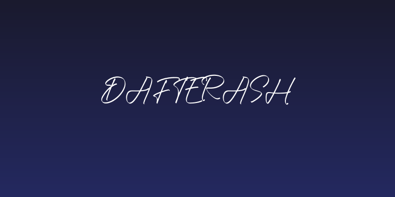 Dafterash Social Header