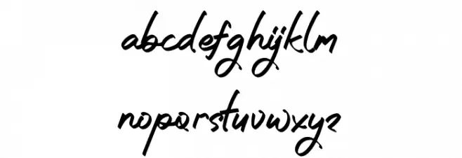 Dafterash Caratteri MINUSCOLO