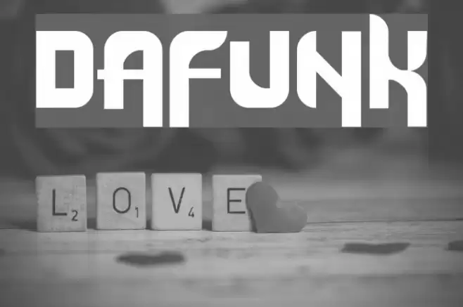 Dafunk Font examples