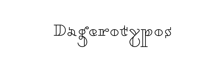 Dagerotypos  Free Fonts Download