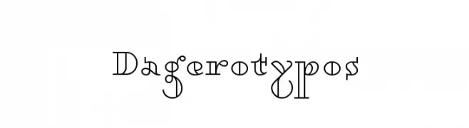 Dagerotypos  font caratteri gratis