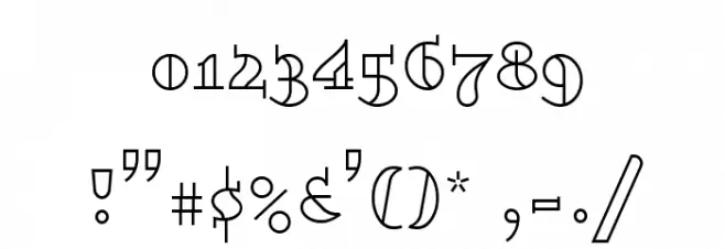 Dagerotypos Font OTHER CHARS