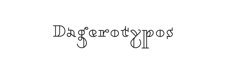 Dagerotypos  font caratteri gratis