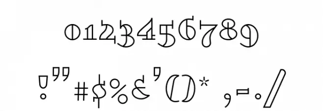 Dagerotypos Font OTHER CHARS