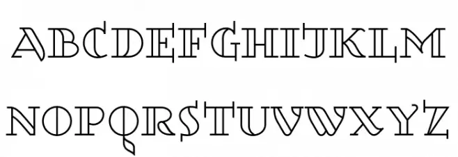 Dagerotypos Font Litere mari