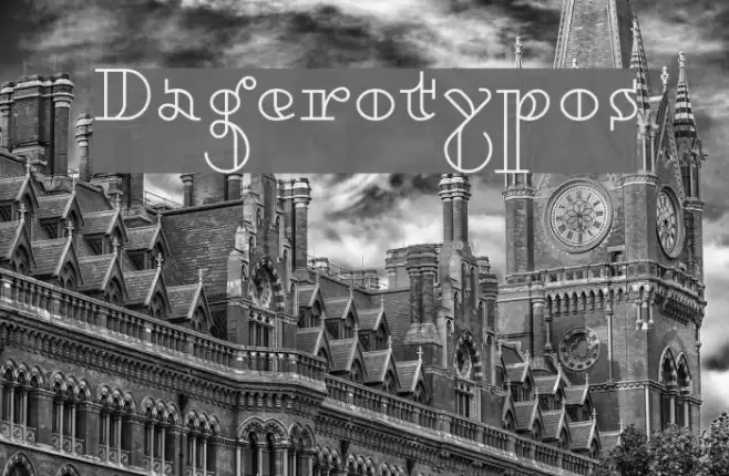 Dagerotypos Font examples
