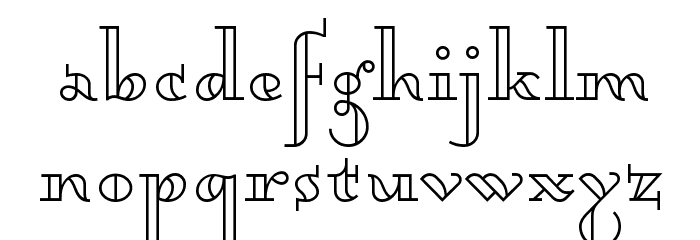 Dagerotypos Font LOWERCASE