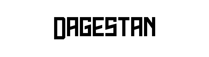 Dagestan  Frei Schriftart Herunterladen