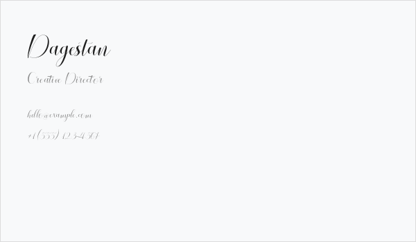 Dagestan Business Card