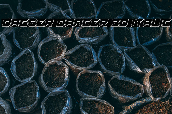 Dagger Dancer 3D Italic Example 2