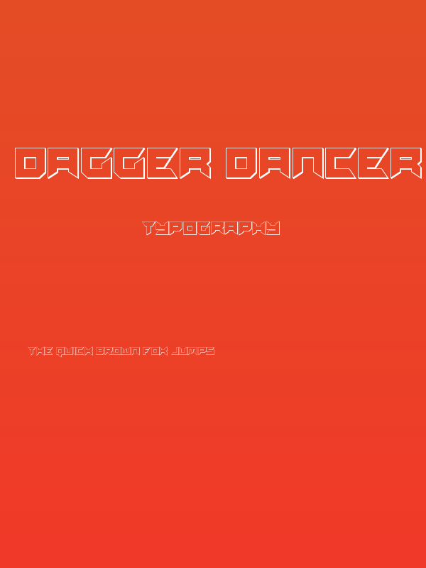 Dagger Dancer 3D Poster