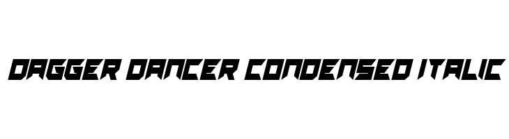 Dagger Dancer Condensed Italic  Frei Schriftart Herunterladen