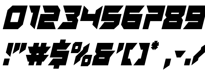 Dagger Dancer Condensed Italic Polices AUTRES CHARS