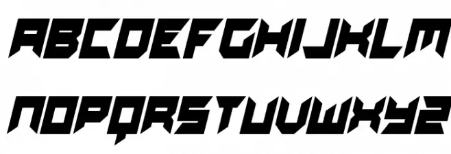 Dagger Dancer Condensed Italic Polices MAJUSCULES