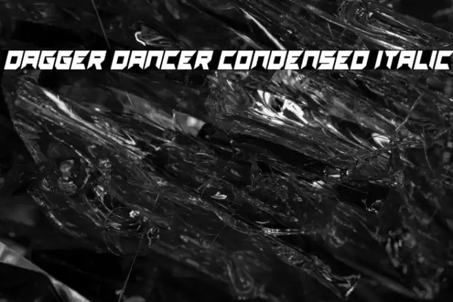 Dagger Dancer Condensed Italic Polices examples